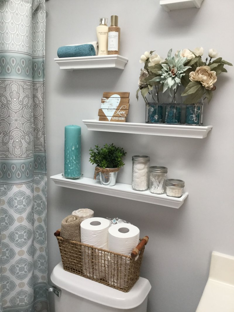 Shelf in the bathroom