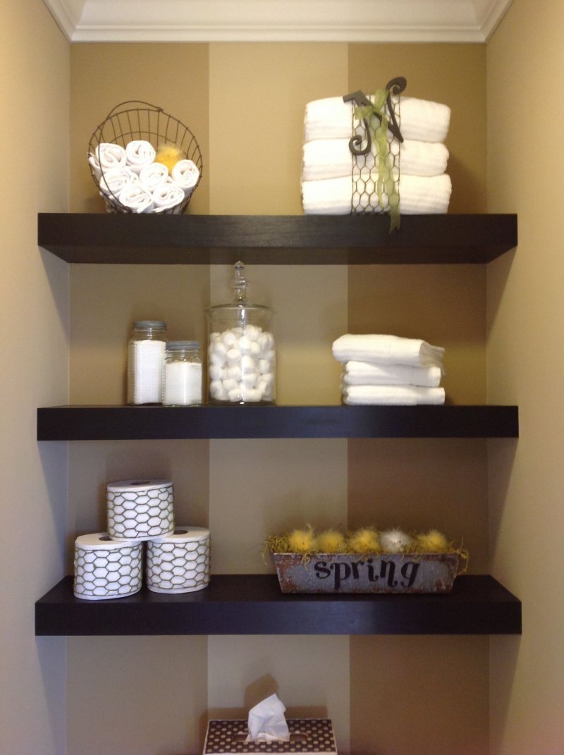 Shelf in the bathroom