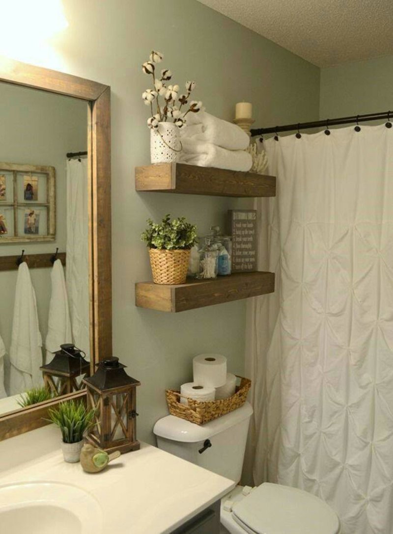 Shelf in the bathroom