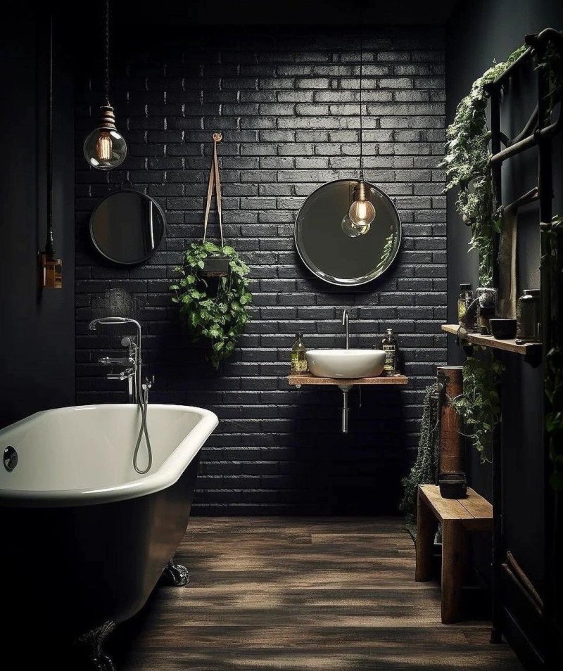 Loft -style bathroom