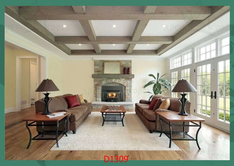 Ceiling in a country house