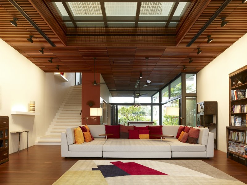 Wooden ceilings in the interior