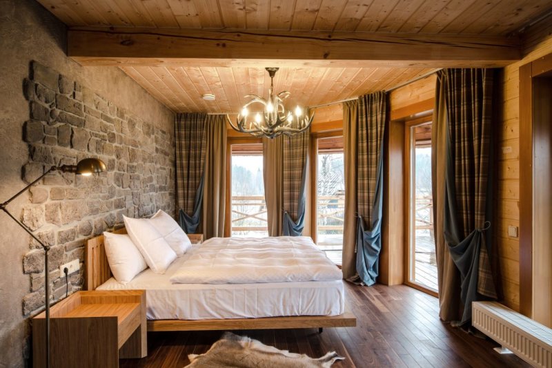 Chalet style in the interior