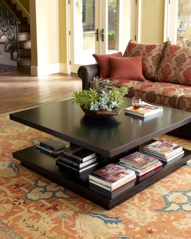 Coffee table in the interior