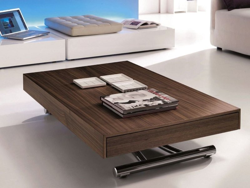 Coffee table transformer for the living room