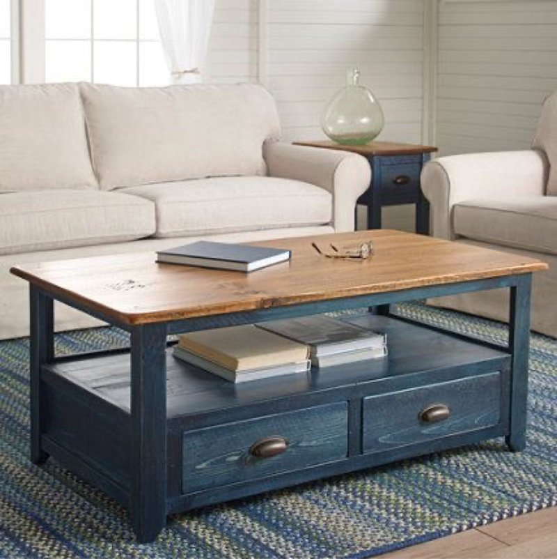 Coffee table in the interior