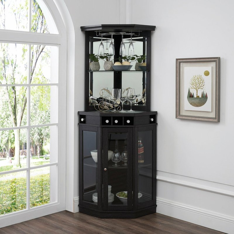 Homemade mini bar Corner Bar Cabinet