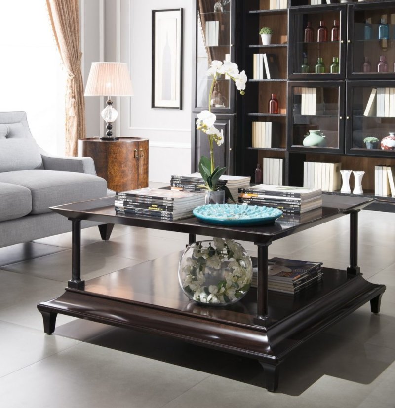 Coffee table in the interior