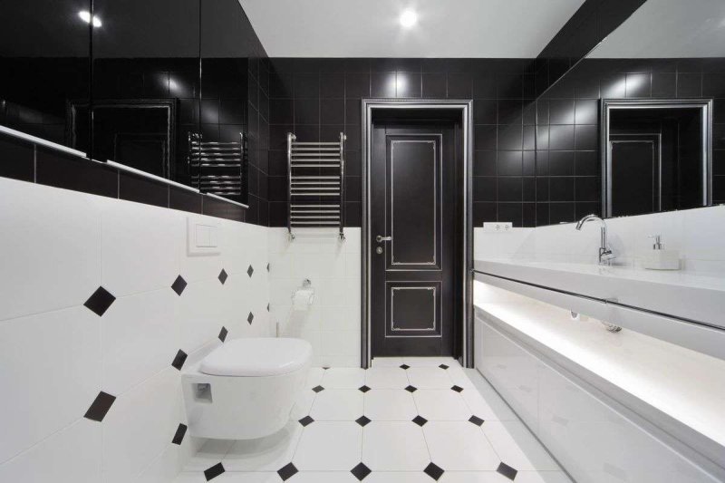 Black white tiles