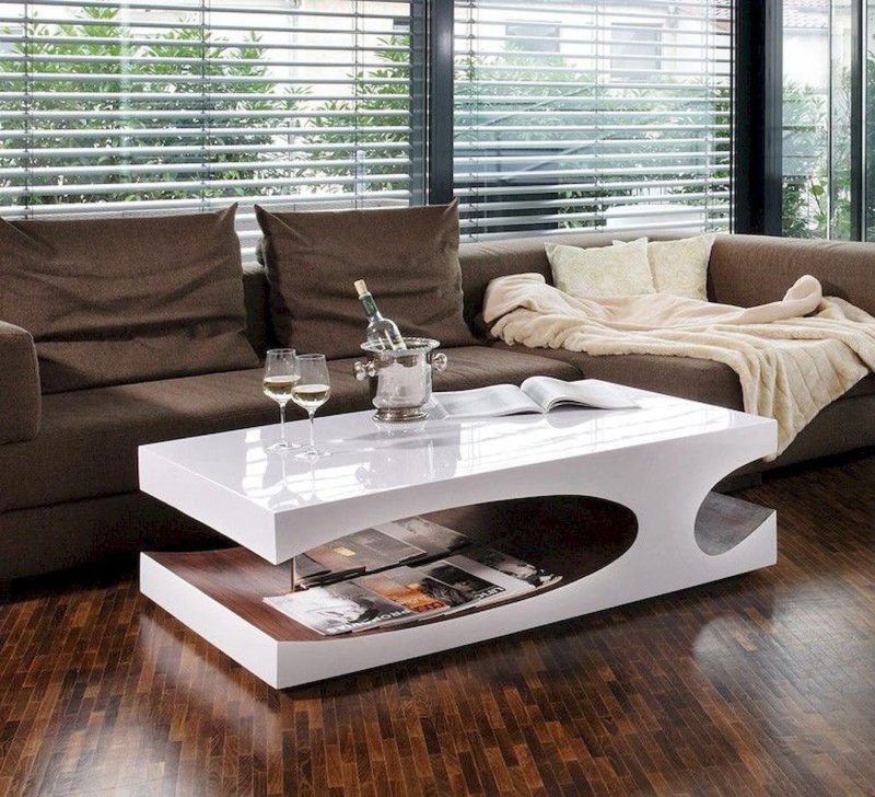 Coffee table in the interior