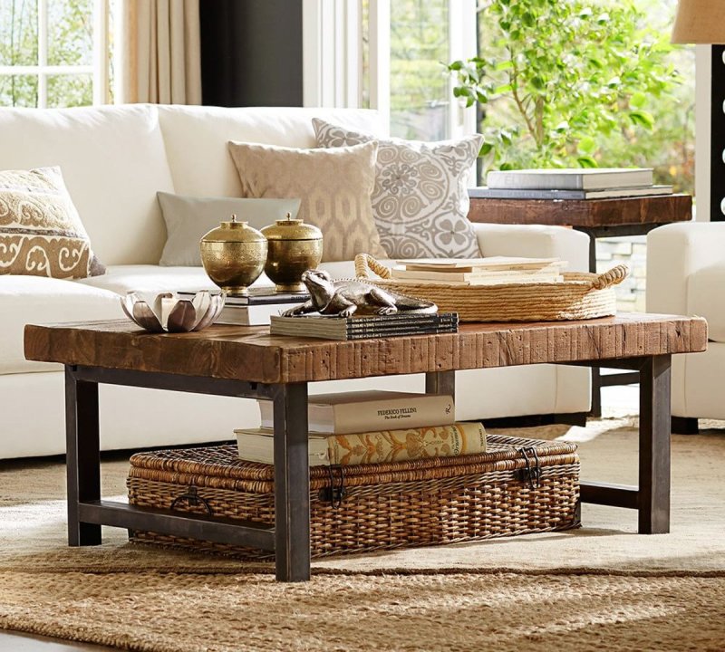 Coffee table in the interior