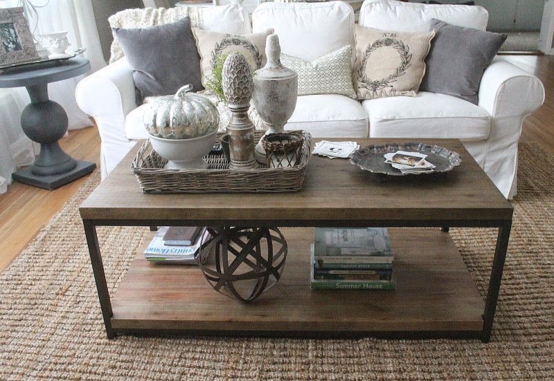 Coffee table in the interior