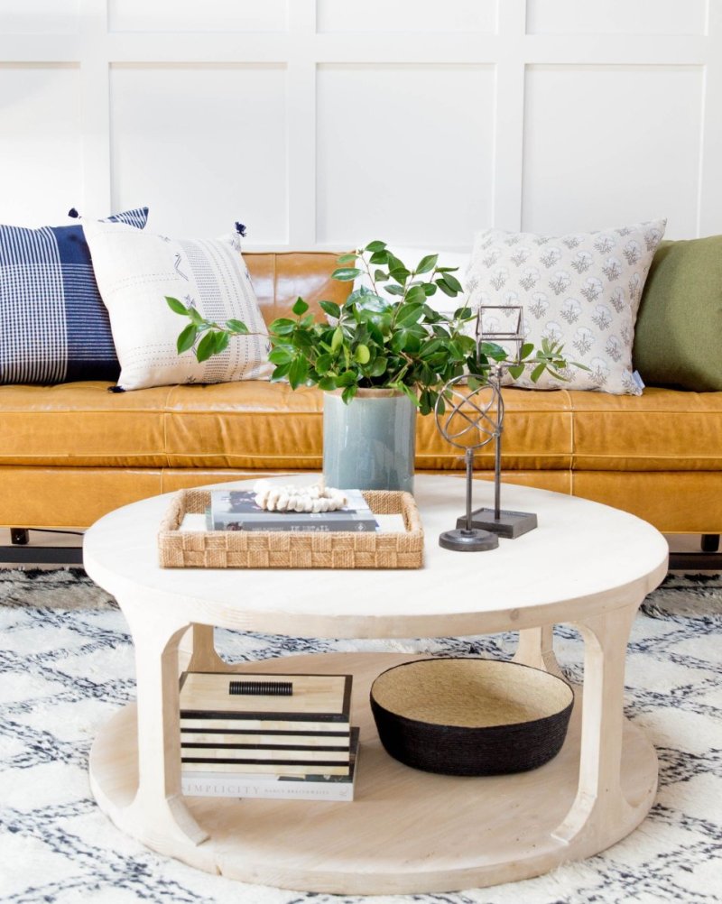 Coffee table in the interior