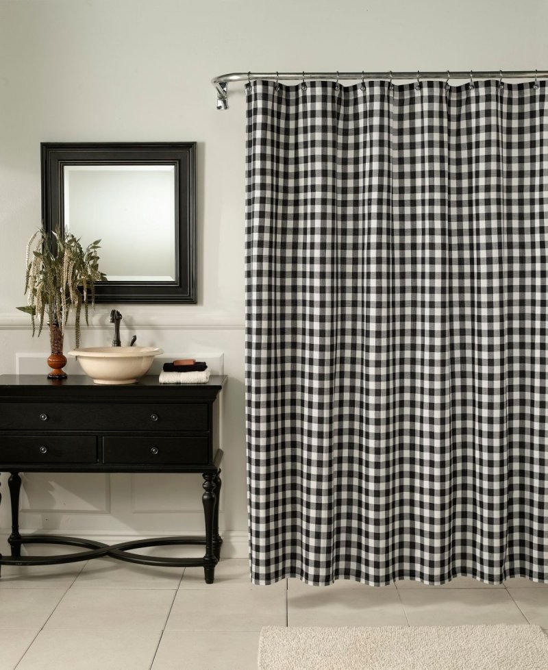 The curtain for the bathroom