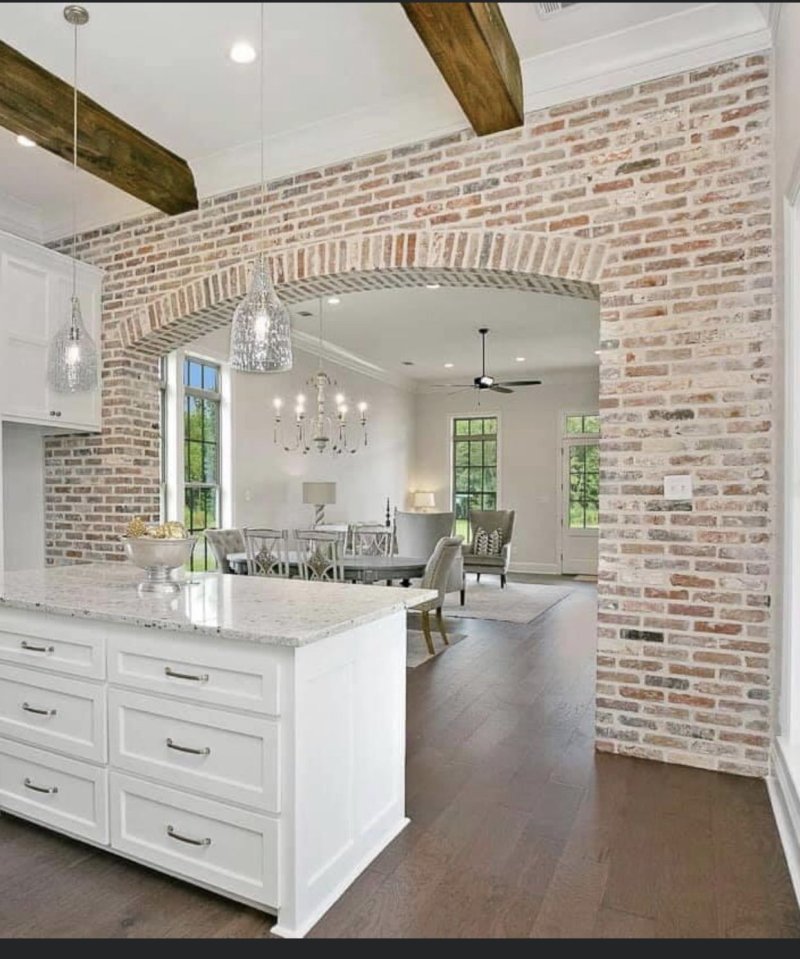 Brick kitchen