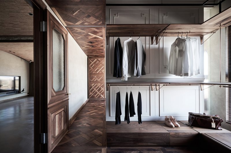 Wardrobe in a modern style