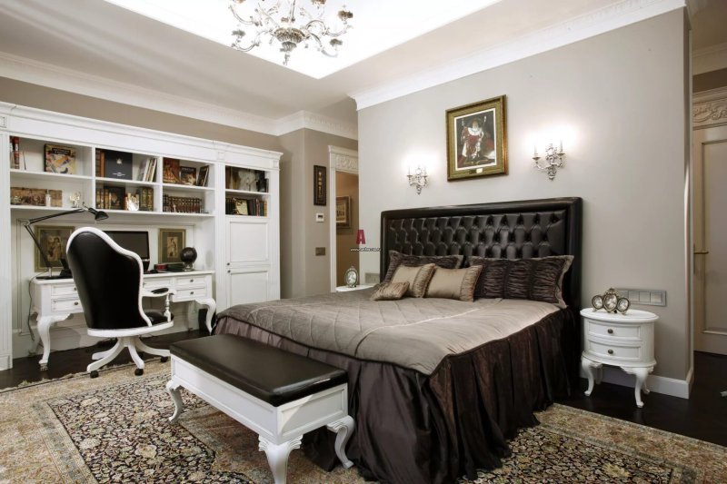 Neoclassic style bedroom interior