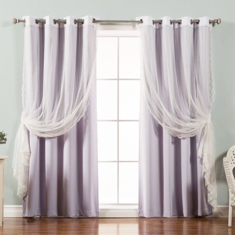 Silk curtains