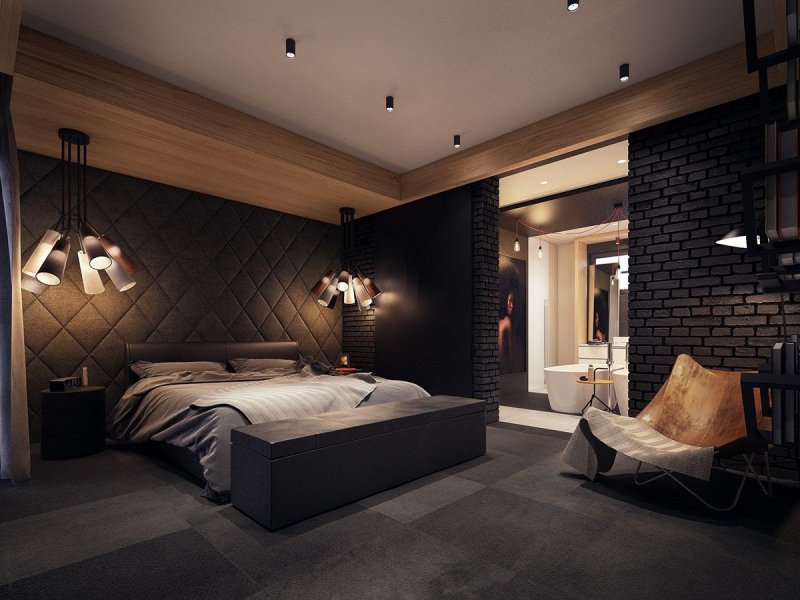 Black's -style bedroom