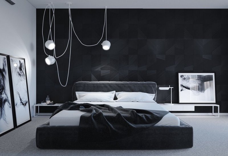 Black -style bedroom