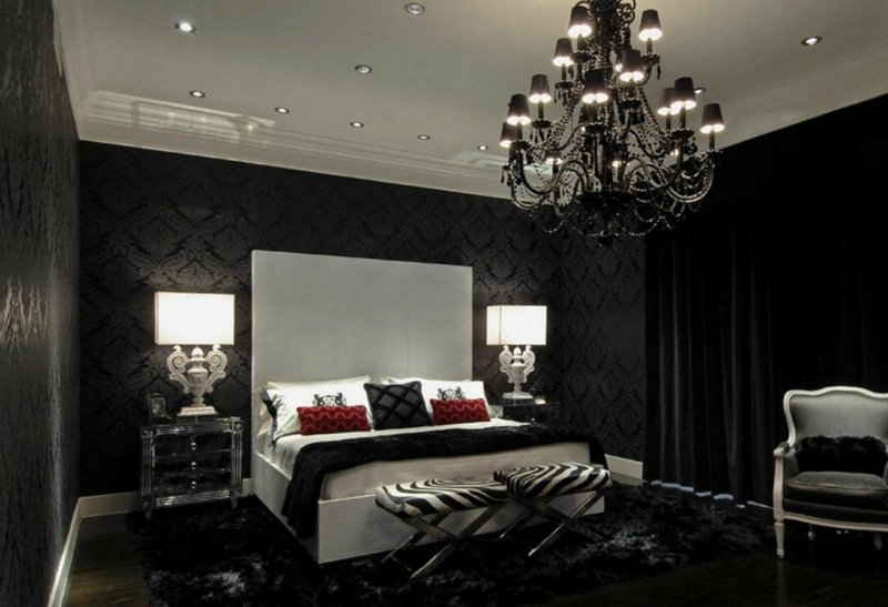 Gothic style bedroom modern