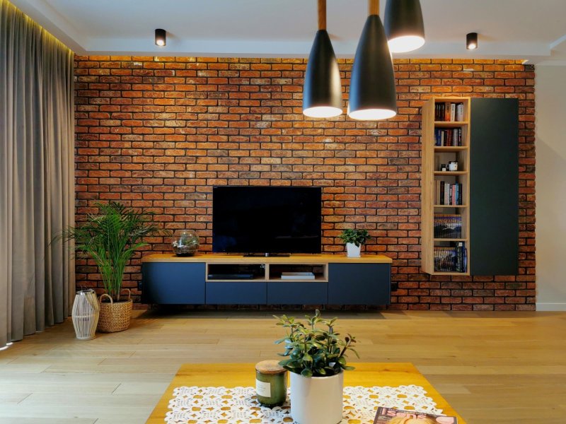 Brick wall in the interior