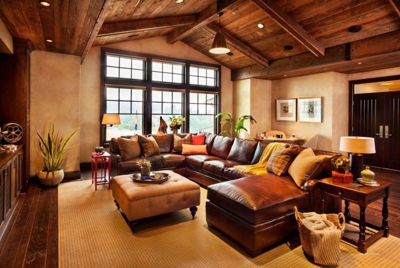 Rustic style in the interior