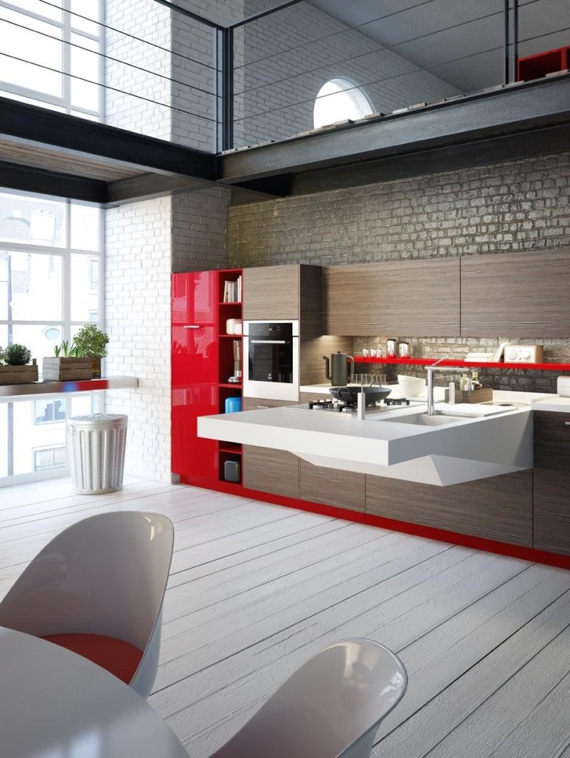 Loft style kitchens