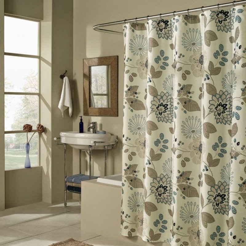 Bathroom curtain fabric