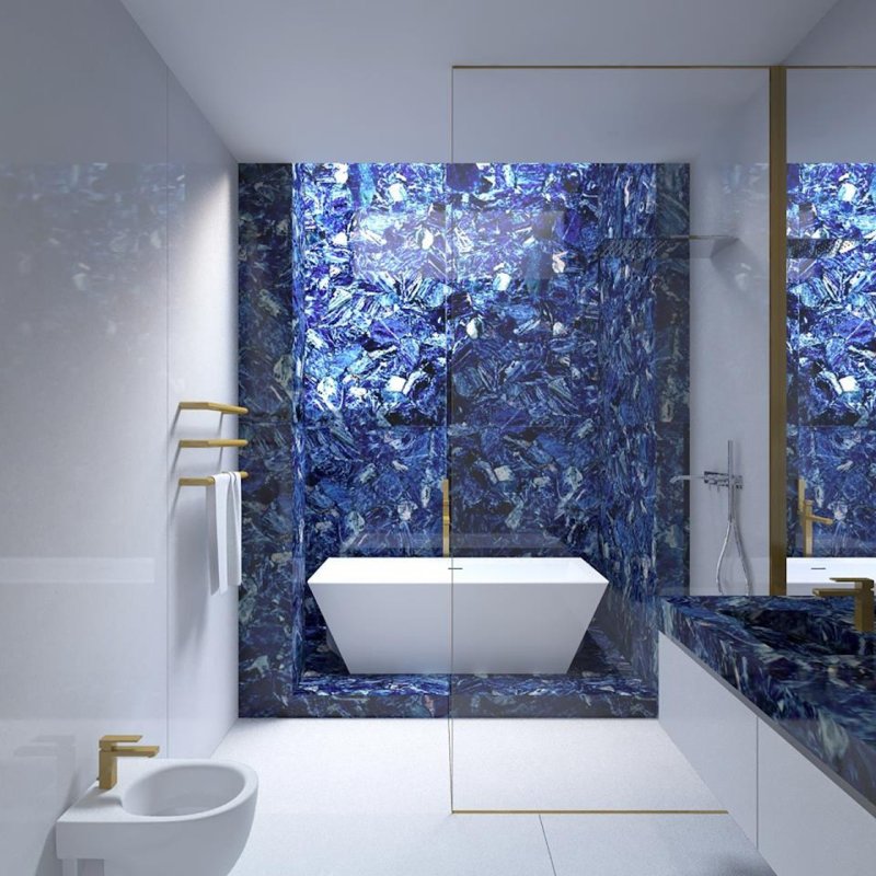 Blue Onix marble tiles