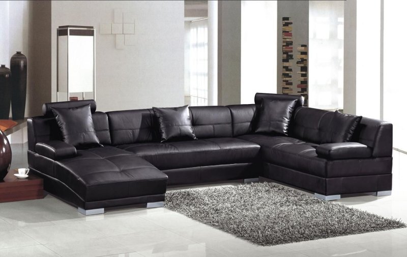 Stylish leather sofa