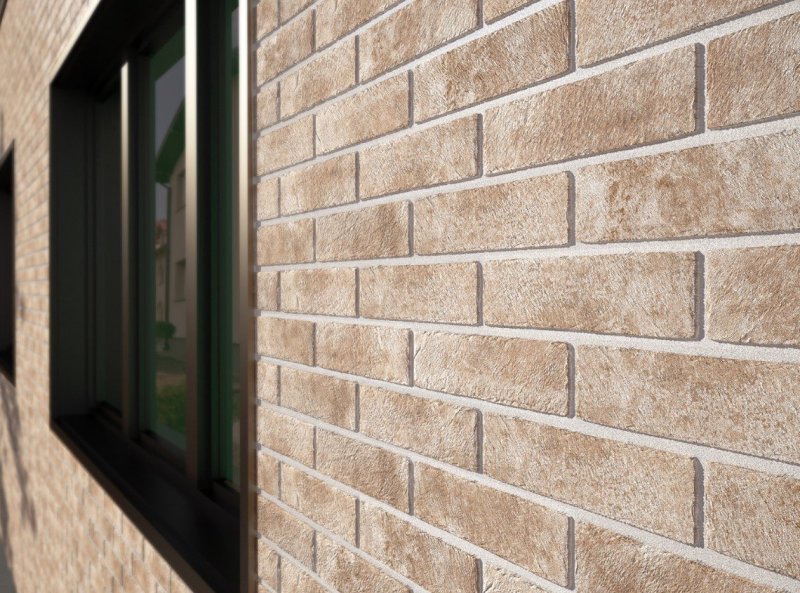 Facade clinker tiles