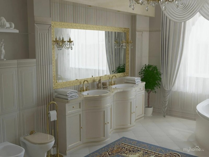 Classic bathroom interior