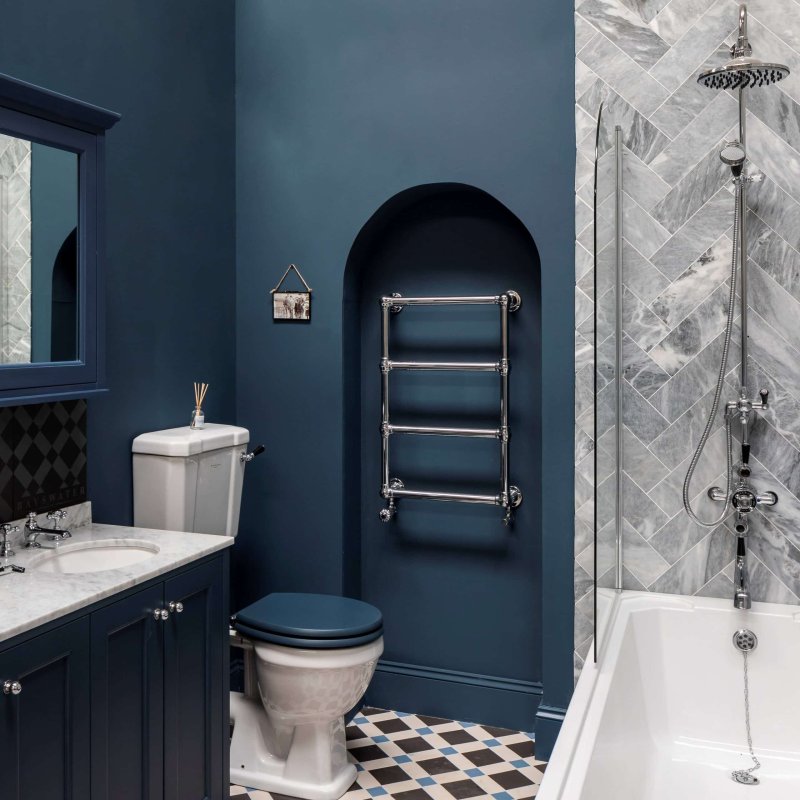 Blue bathroom