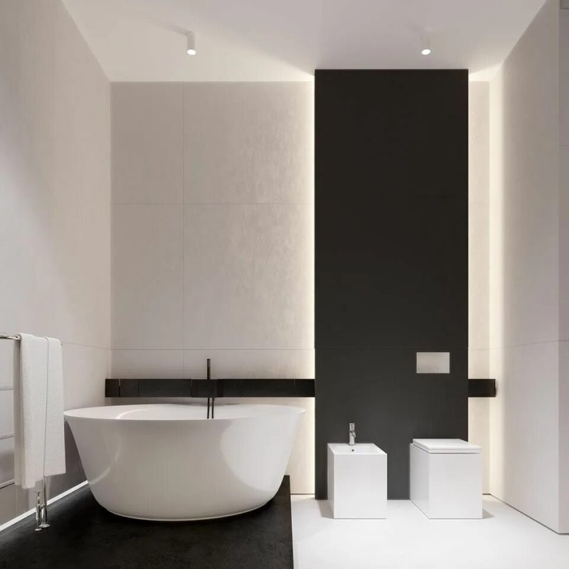 Bathroom in the style of minimalism