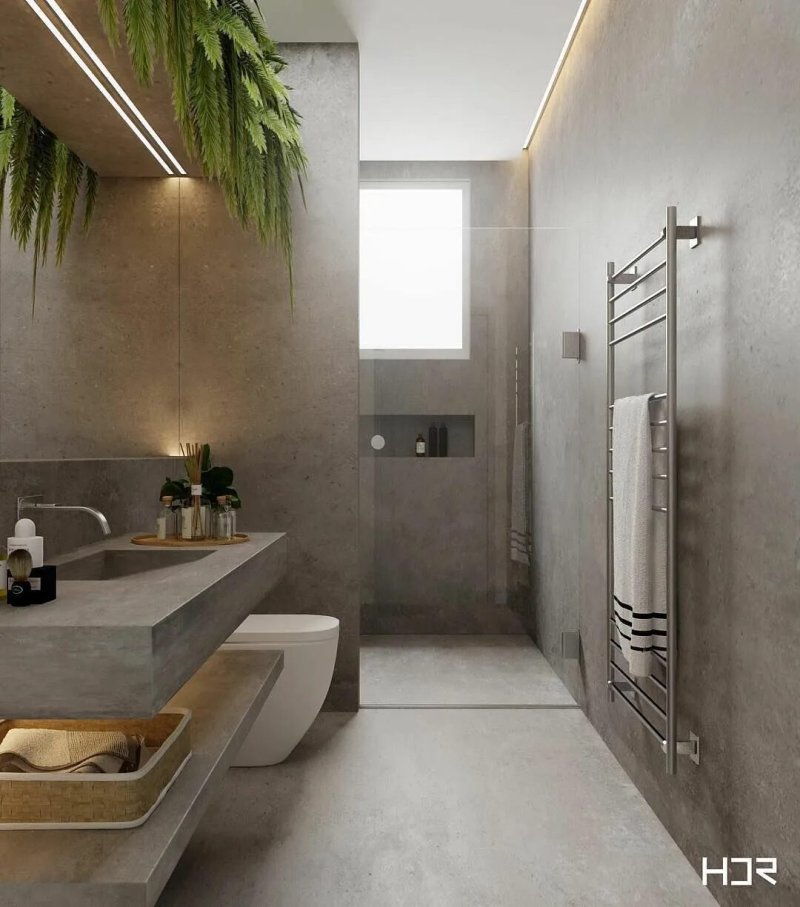 Micro -cement bathroom