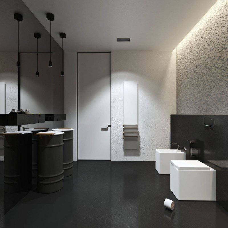 Bathroom in the style of minimalism