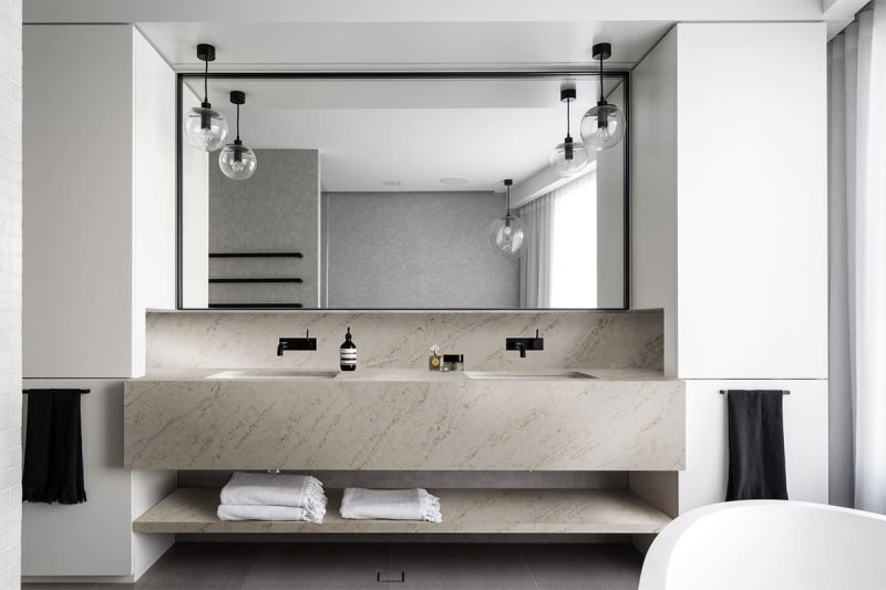 Bathroom in the style of minimalism