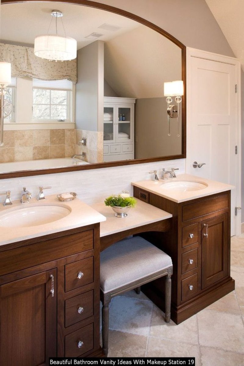 Toilet table in the bathroom