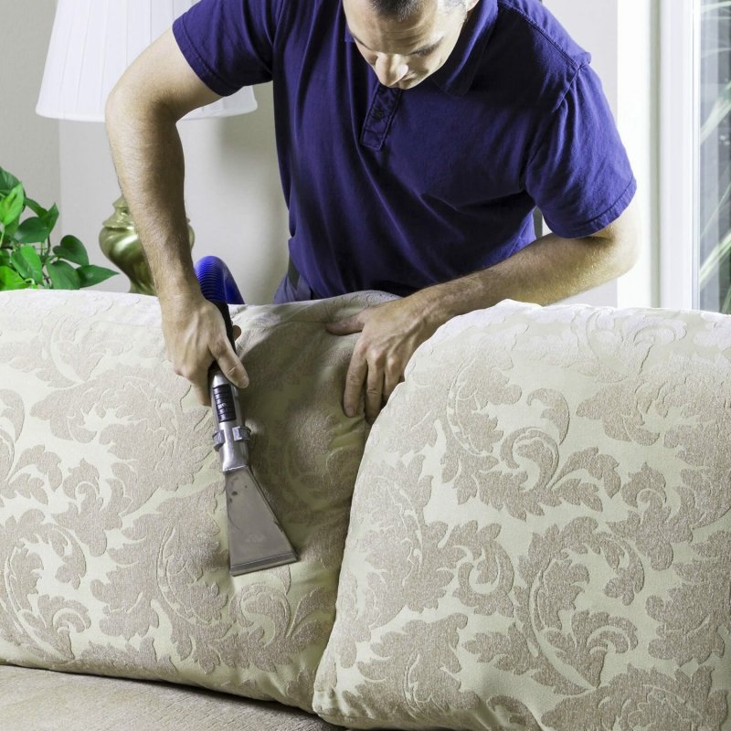 Dry cleaning of upholstered furniture