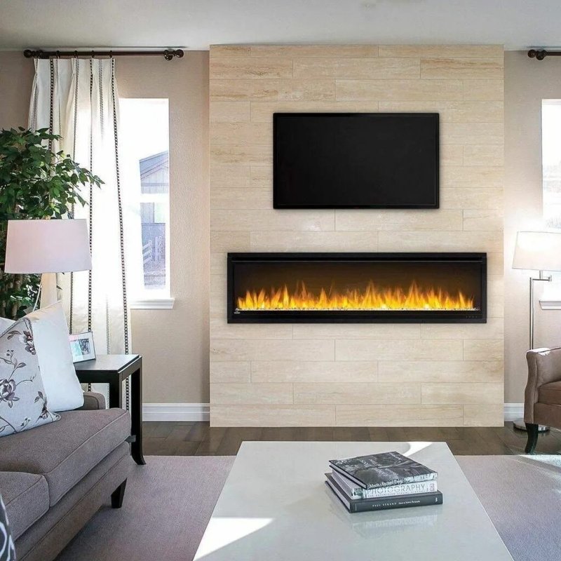 Electric fireplace in the Building