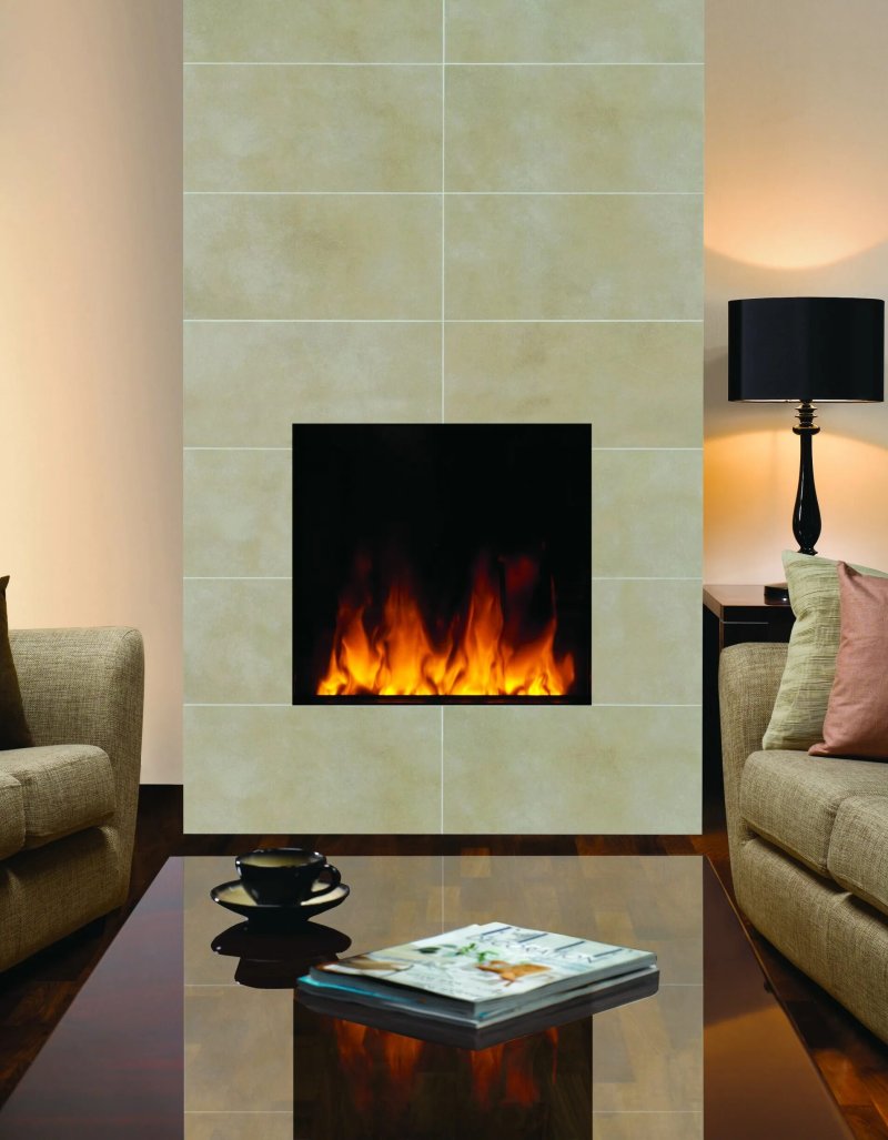 Electric fireplaces in the interior