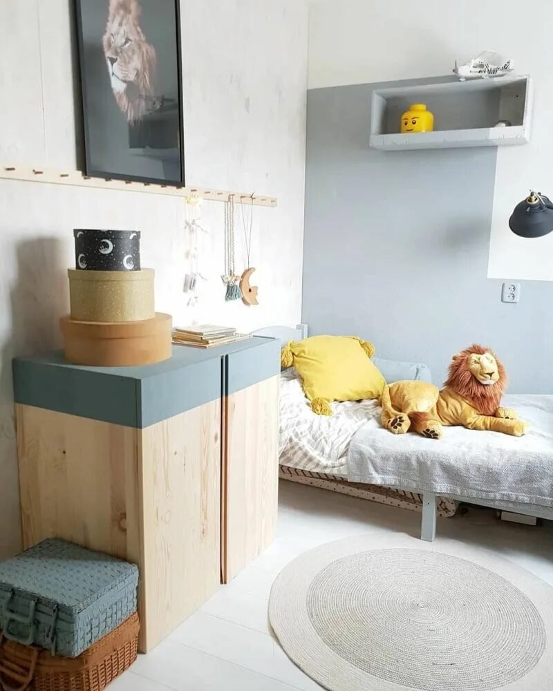 Children's furniture in the style of Scandy