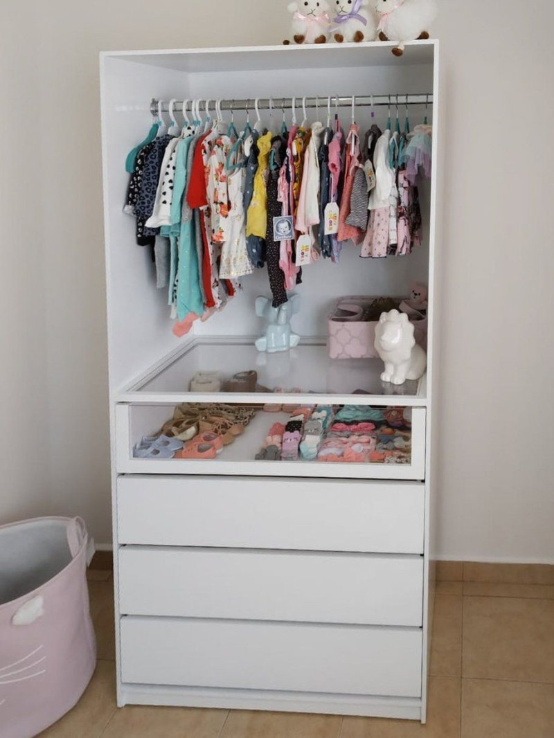 Filling the cabinet in the nursery