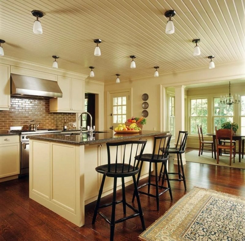 Dining room kitchen in a private house