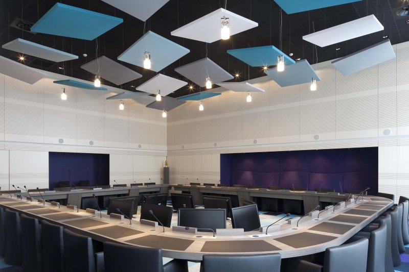 Acoustic panels for the ceiling