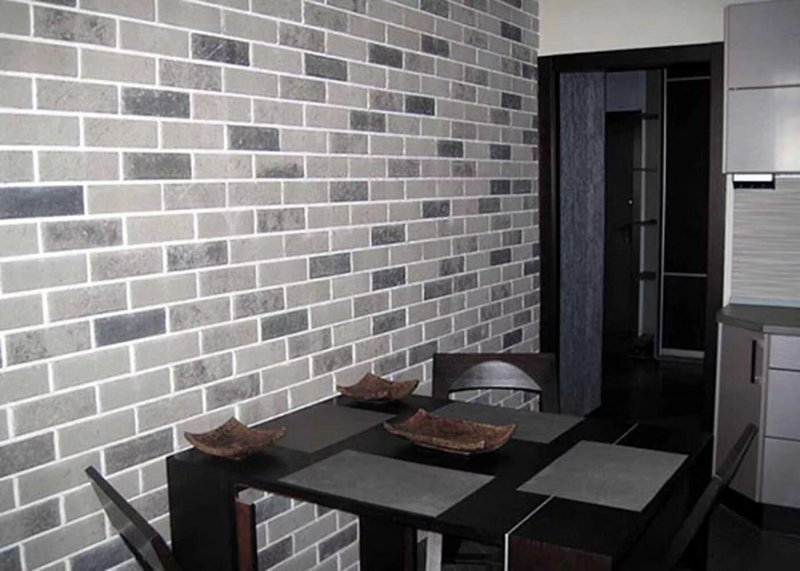 Flexible brick in the interior