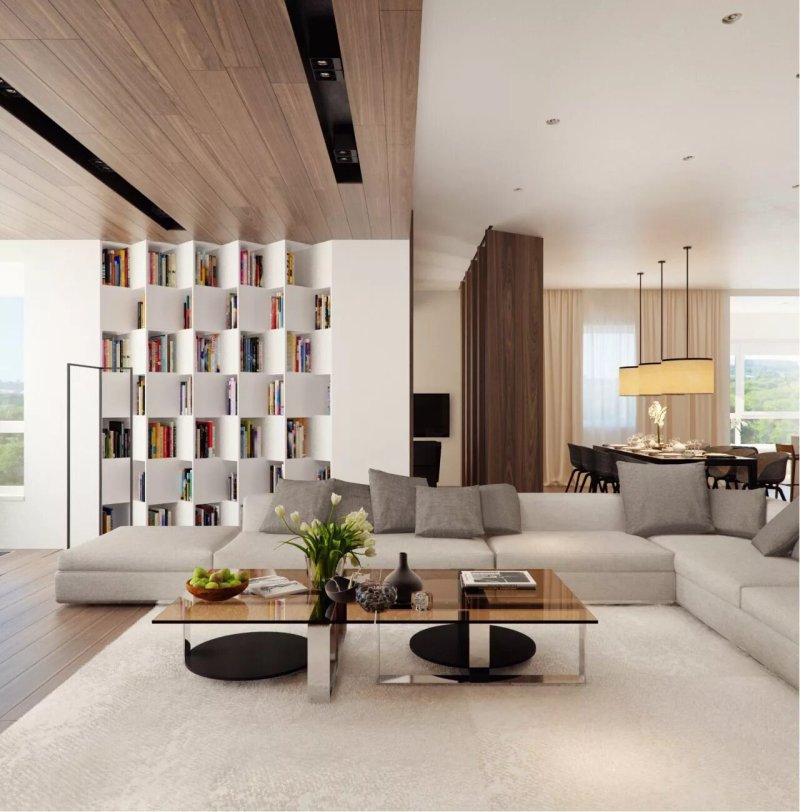 Stylish interior of the living room