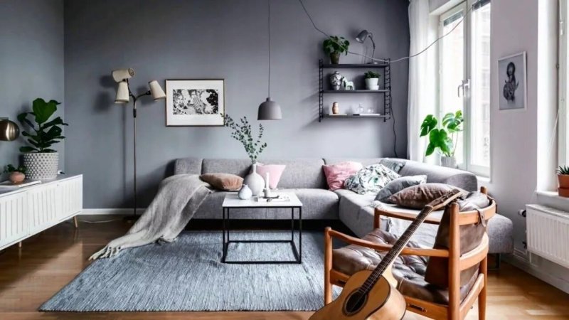 Scandinavian style in the interior of the apartment