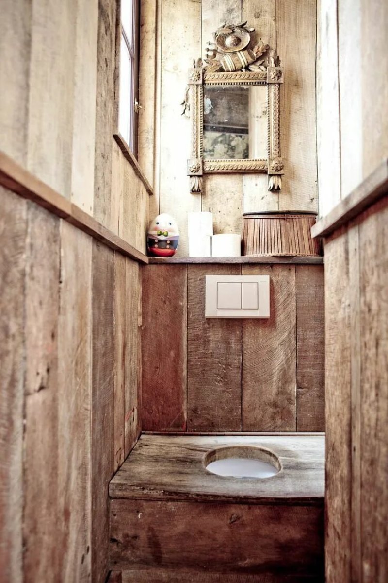 Wooden toilet